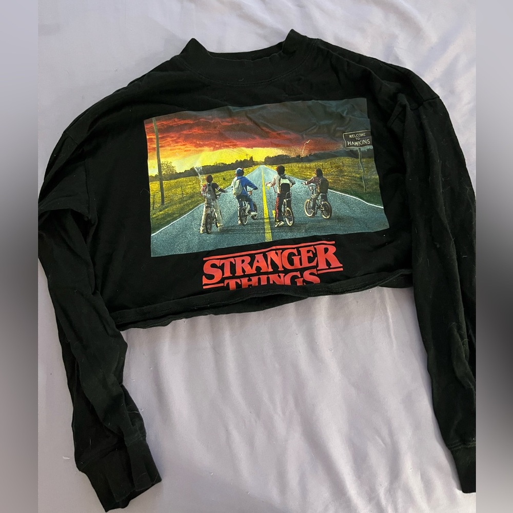 Stranger things Cropped hoodie
